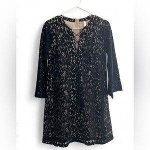 Xhilaration Black Lace Overlay Dress
